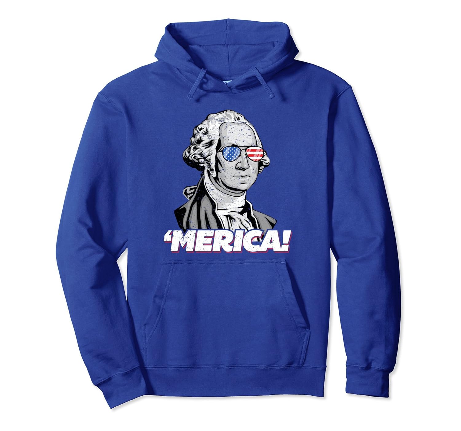 Merica G. Washington American Patriot July 4th Hoodie-anz