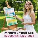 Creativepeak Watercolour Brush Pens 12 Pack with Blending Brush view 2