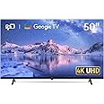 FPD 50 Inch Smart TV, 4K LED Google TV with Google Play Built-in Google Cast, HDR 10, MEMC, Voice Remote, Dolby Audio, UHD Fl
