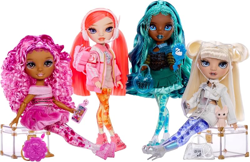 Sparkle & Shine Doll - Dawn - 28 cm Modepuppe mit Korallenrotem Haar und Magischen Zauberblasen in den Beinen, Farbe, zum Stylen und Spielen, Sammlerstück, Für Kinder von 4 bis 12 Jahren