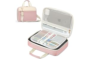 CASIRENA Bible Covers for Women - Extra Large Size Bible Carrying Case, Church Bible Bag with Padded Handle, Adjustable Shoulder Strap, Zippered Pockets, Perfect Gifts for Church Religious