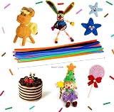Caydo 200 PCS Pipe Cleaners Chenille Stems Multi-Color 12in 6mm Craft view 9