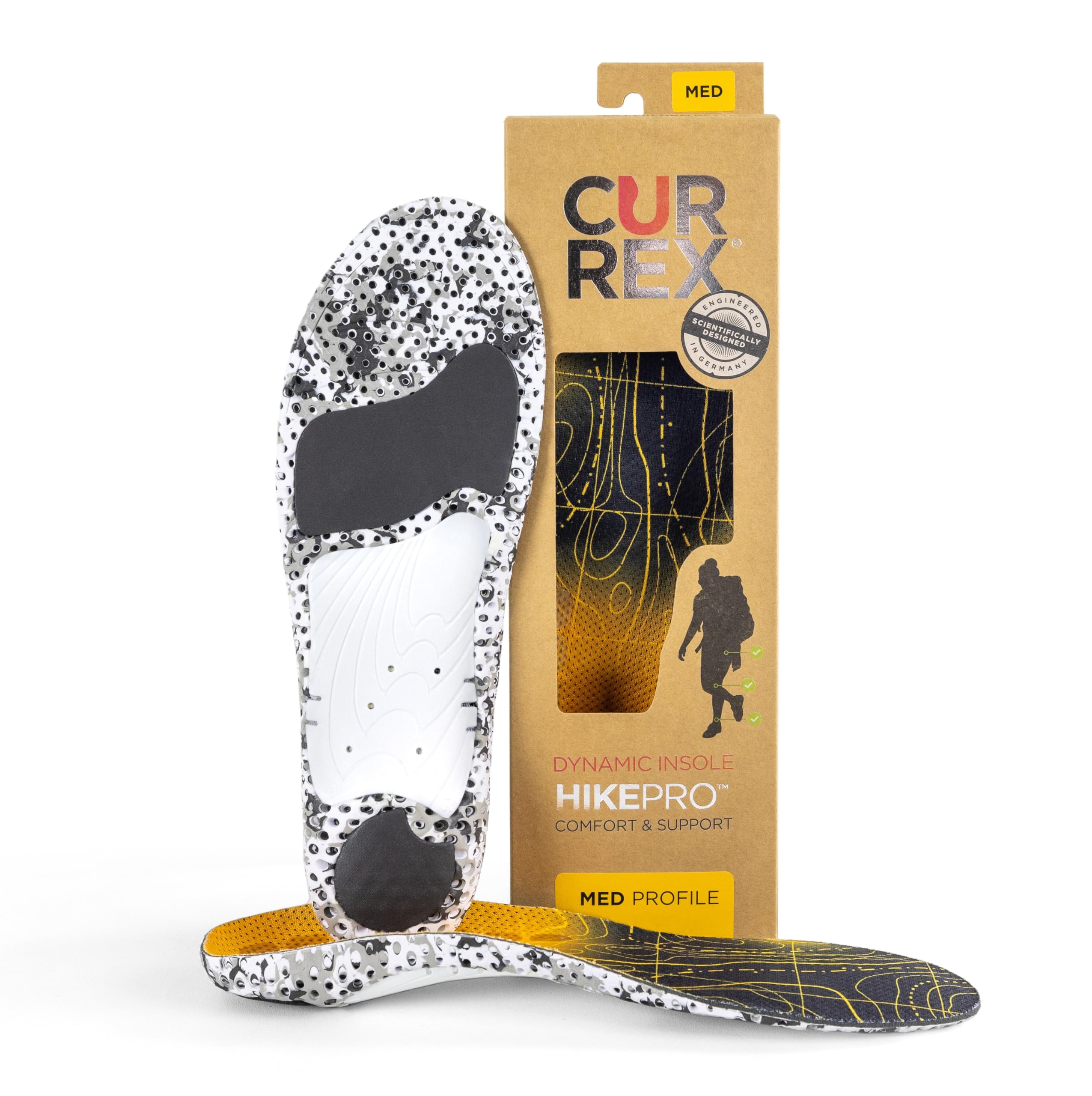 CURREX HikePro Insole - Your new Dimension in Hiking. Dynamic Performance Insole for Walking, Hiking or Strolling