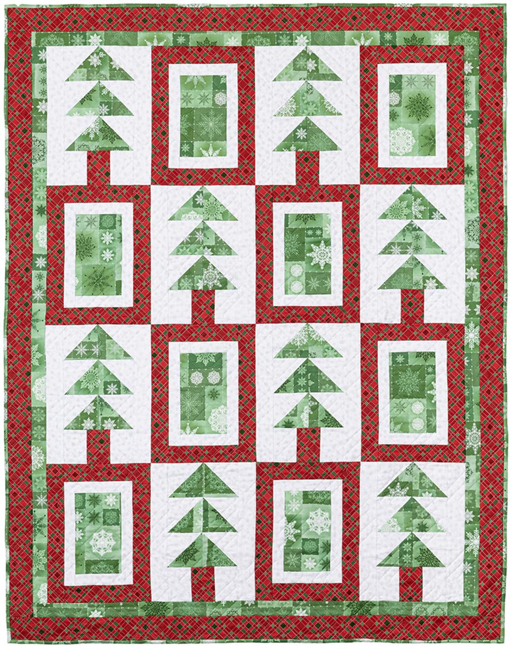 Fabric Cafe Quick Christmas 3-Yard Quilts Pattern - 8 Festive Designs for Lap, Twin, and Queen/King Sizes