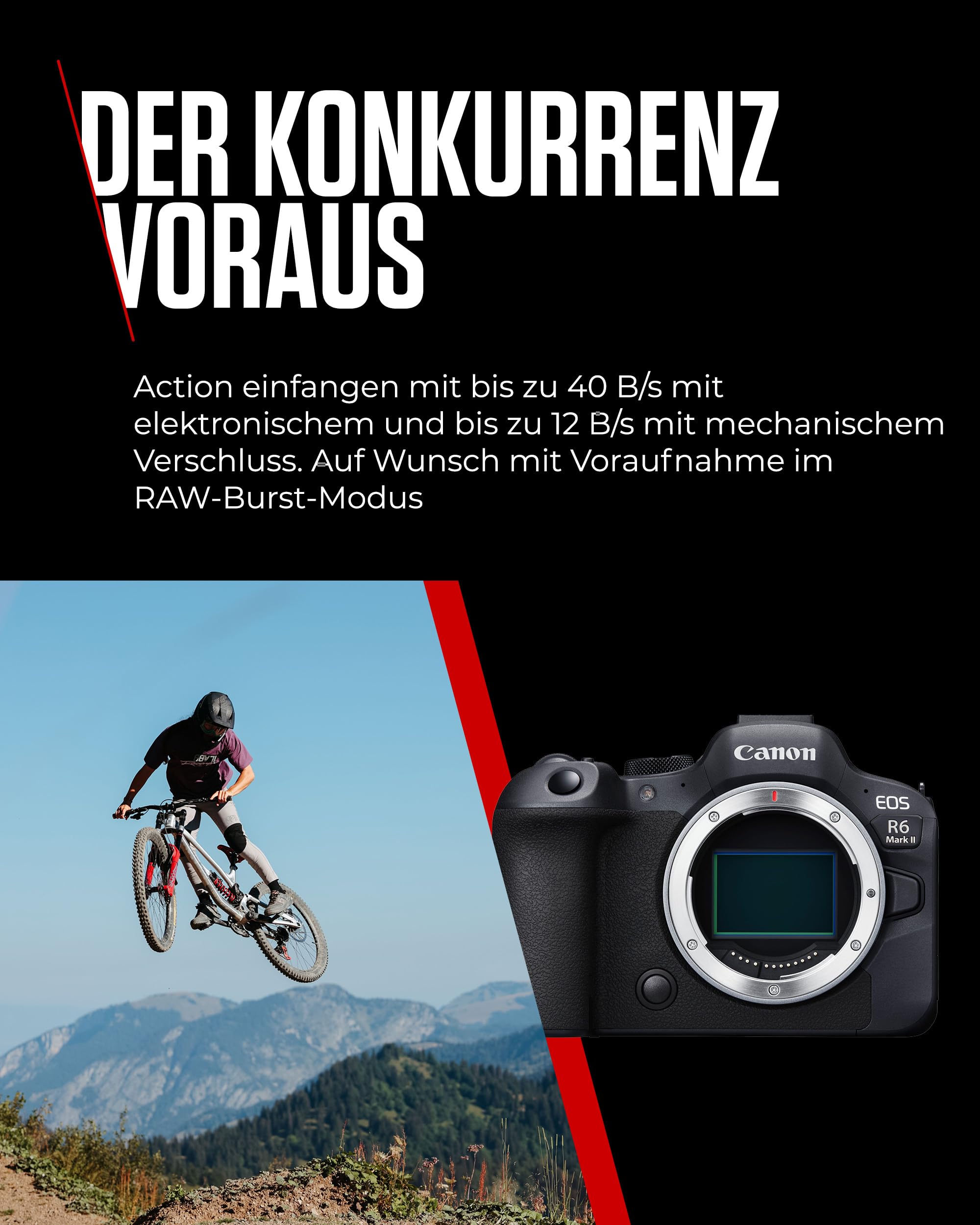 Canon EOS R6 Mark II Systemkamera, Spiegellose Vollformat, 4K Video, 40 Bilder/Sekunde, Wi-Fi, Bluetooth 8
