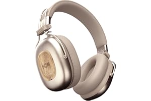 House of Marley Positive Vibration Rebel Wireless ANC Headphones - Over Ear Bluetooth Earphones with Adaptive Noise Cancellin