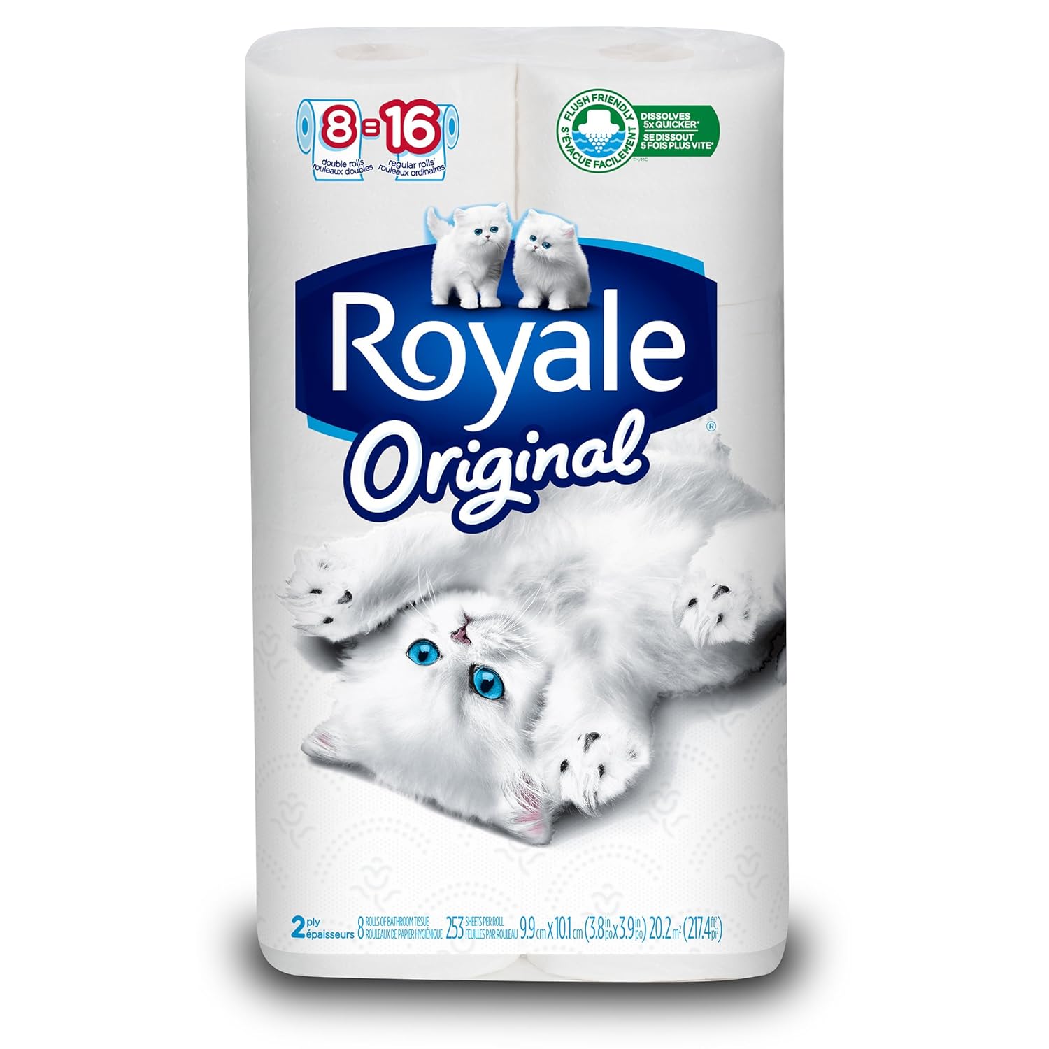 Royale Original Bathroom Tissue, Double Rolls, 8 Count Amazon.ca