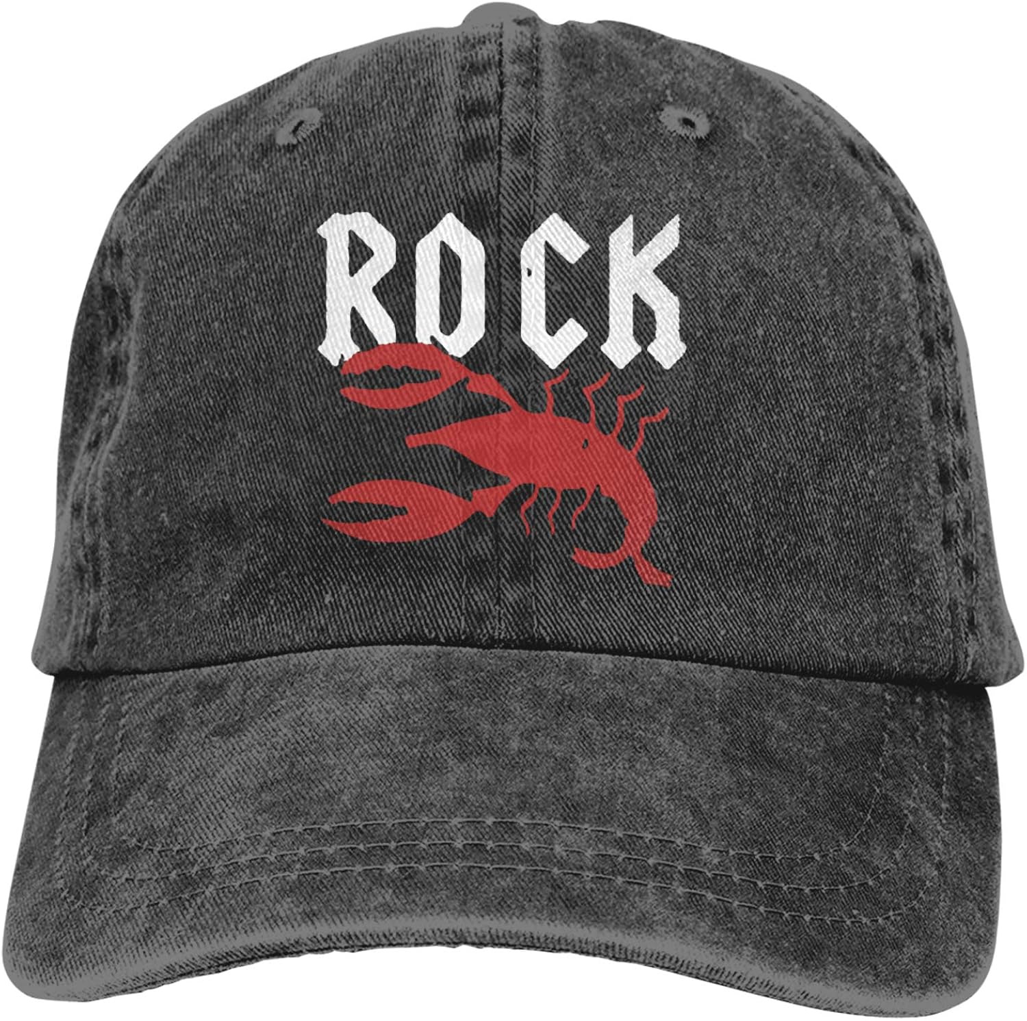Unisex Rock Red Lobster Cowboy Hat Adjustable Retro Hat Dad Hat Sunhat