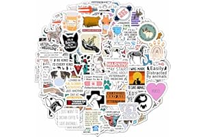 BULBACRAFT 100Pcs Funny Veterinary Stickers and Laptop Decals, Vet Stickers, Veterinarian Stickers, Funny Veterinary Gifts, Gifts for Veterinarian, Gift for Veterinarian Office, Vet Gifts, Veterinarian Gifts