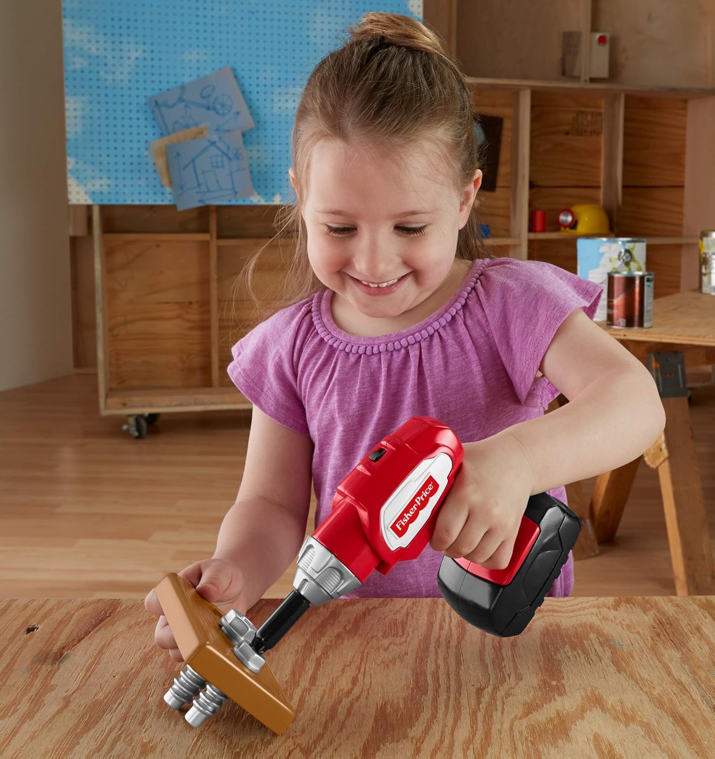 fisher price drillin action tool set