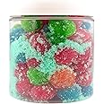 Cuza Candies Super Sour Blue Raspberry Gushers – Super Sour Candy – Viral TikTok Candy – Best Blue Razz Gushers in Resealable Container (8 Ounce)