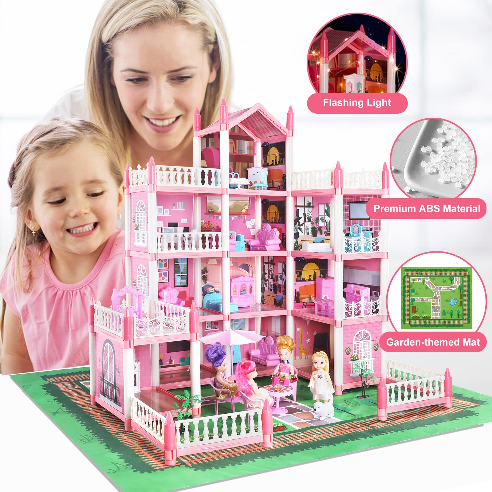amazon spielzeug mädchen Mua Puppenhaus Traumhaus für Mädchen,Spielzeuge ab 6 Jahren Mädchen