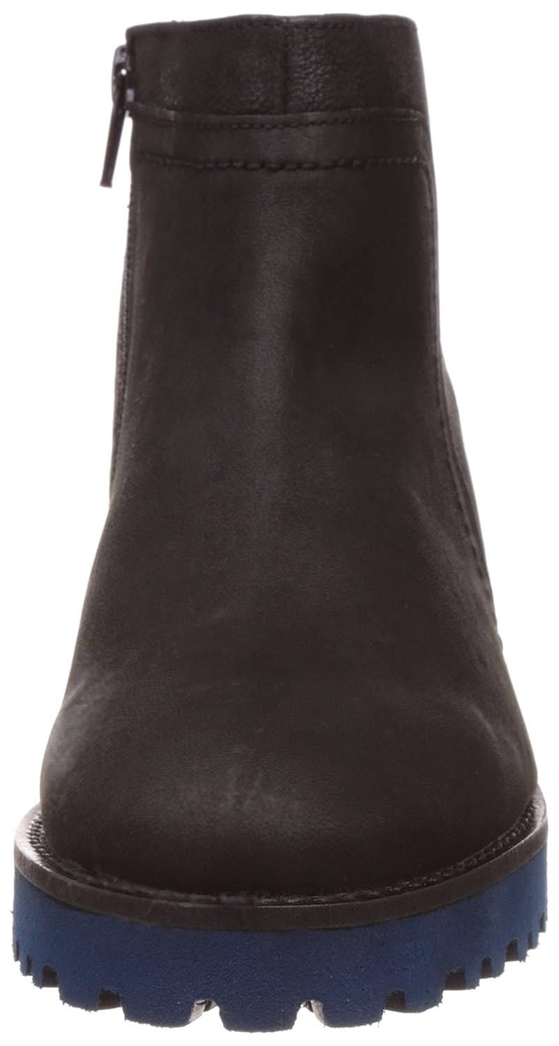 hush puppies women's betty black leather boots - 5 uk/india (38 eu)(5046958)
