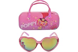 Trolls Kids Sunglasses for Girls, Toddler Sunglasses with Kids Glasses Case