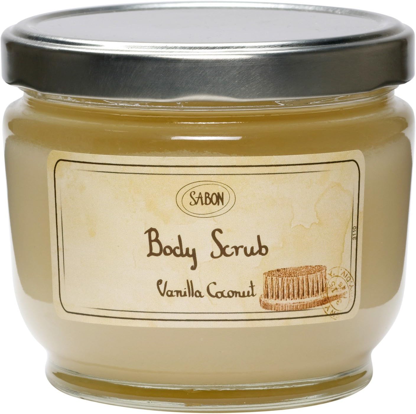 Amazon SABON Body Scrub サボン ボディスクラブ 死海の塩 500ml＋専用スプーン【Vanilla