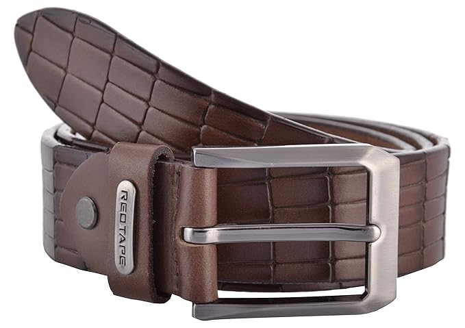 red tape leather belt