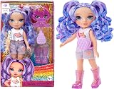 Rainbow High Amethyst Willow Littles Doll 14 cm Purple with Pet Dog