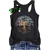 Country Concert Tank Tops Women Vintage Sunshine Racerback Tank Tops Summer Casual Classic-Fit Sleeveless T Shirt Cami