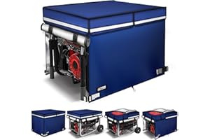 2025 Upgrade 900D+210D Heavy Duty Thicken Fabric. GUYISS Generator Covers While Running. 360° All-round Double-layer Protection. 32’’L×24’’W×24’’H. The Top can be Opened for Adding fuel. Blue.