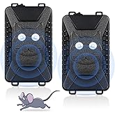 Rodent Repellent for Car Engines, 2 Pack Plug-in Rodent Repeller Ultrasonic Indoor, Battery Operated Car Mouse Repellent Under Hood, Keep Mice Rat Squirrel Out of Car, Attic, Garage, Barn