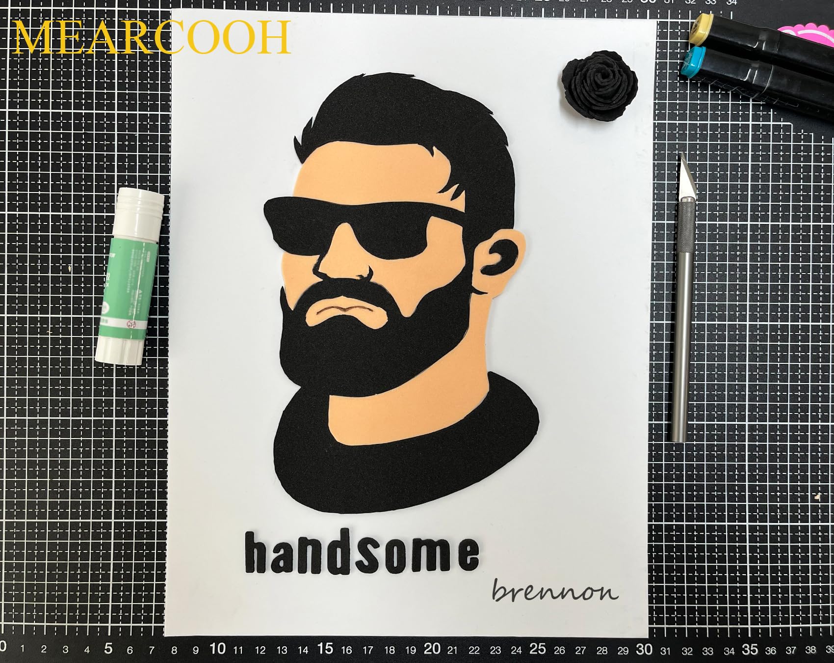 MEARCOOH Black Foam Sheets Crafts 9x12 Inch 2mm Eva Craft Foam Paper for Crafts Project Preschoolers Classroom Scrapbooking DIY Cosplay(10 Sheets)