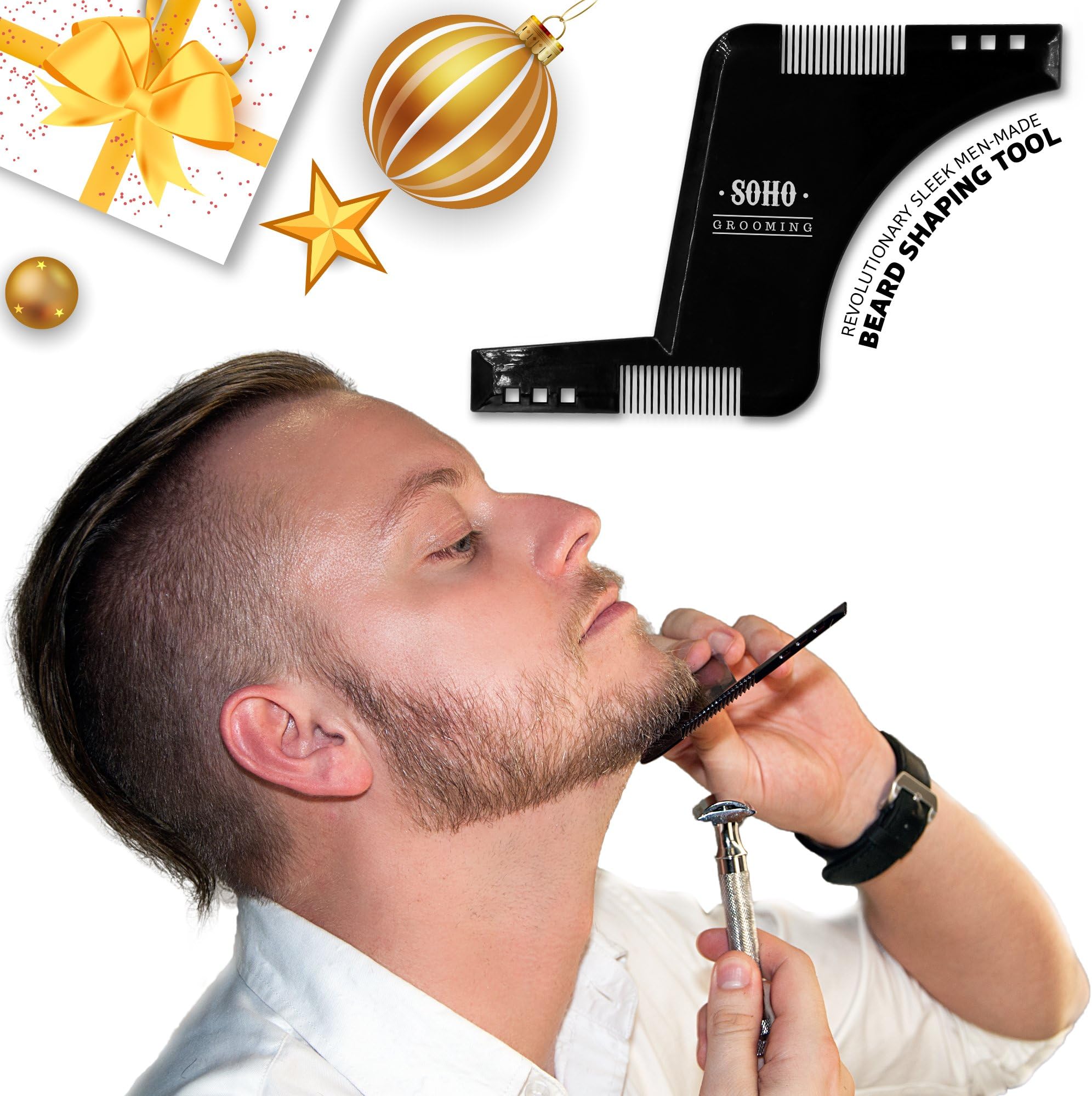 Soho Grooming Shape your beard to perfection with the advanced Soho beard shaper comb