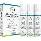 Minoxidil for Men Foam 5% - Unscented 3 Month Supply - Helps Restore Vertex Hair Loss & Thinning - 5% Minoxidil Foam For Men - Extra Strength Supports Hair Regrowth