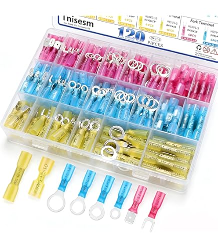 400 Pcs Spade Terminals Nylon Quick Disconnect Terminals Male - View #5