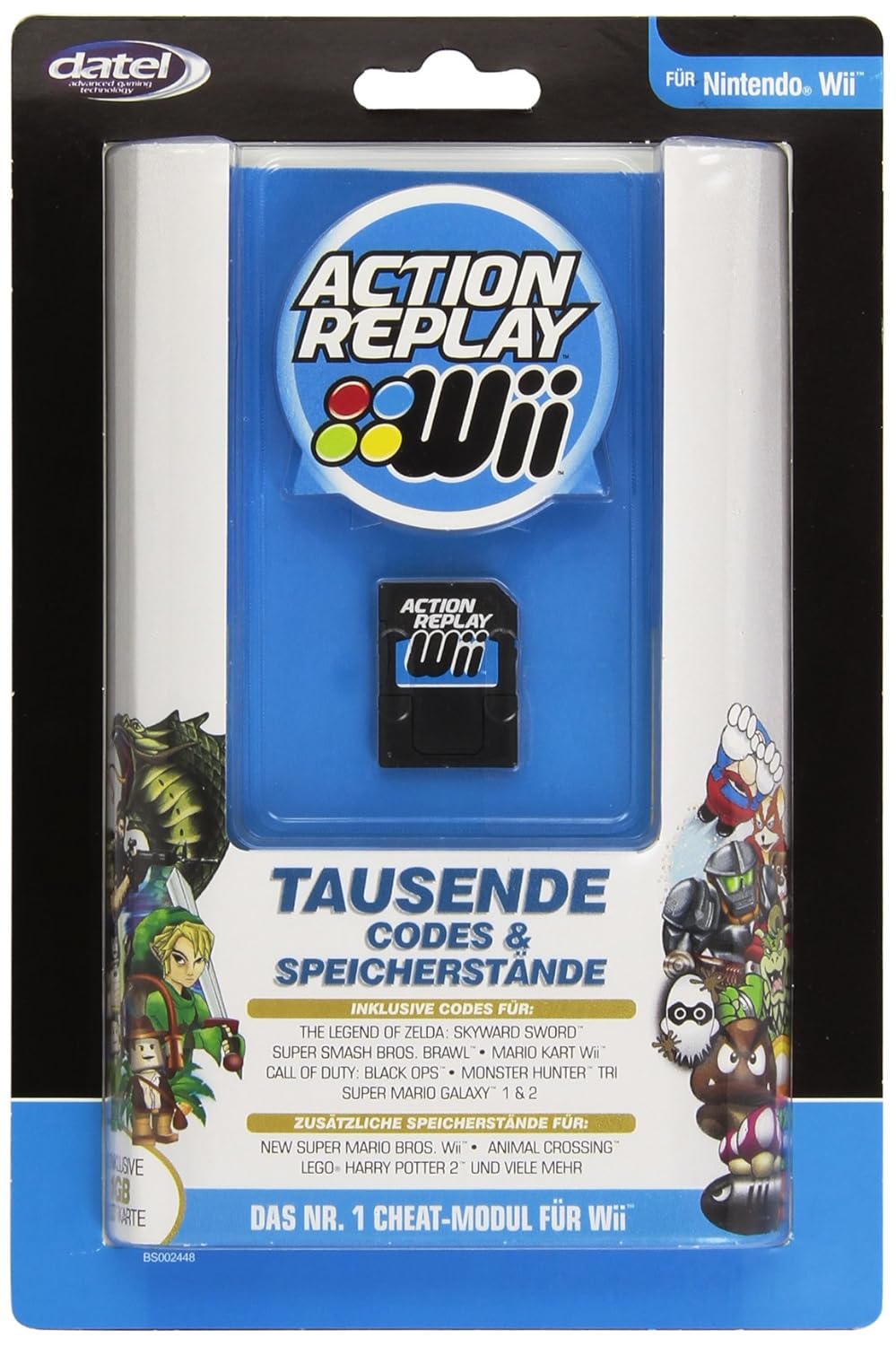 Wii Action Replay (Codes & Speicherstände) inkl.1GB SDKarte Amazon