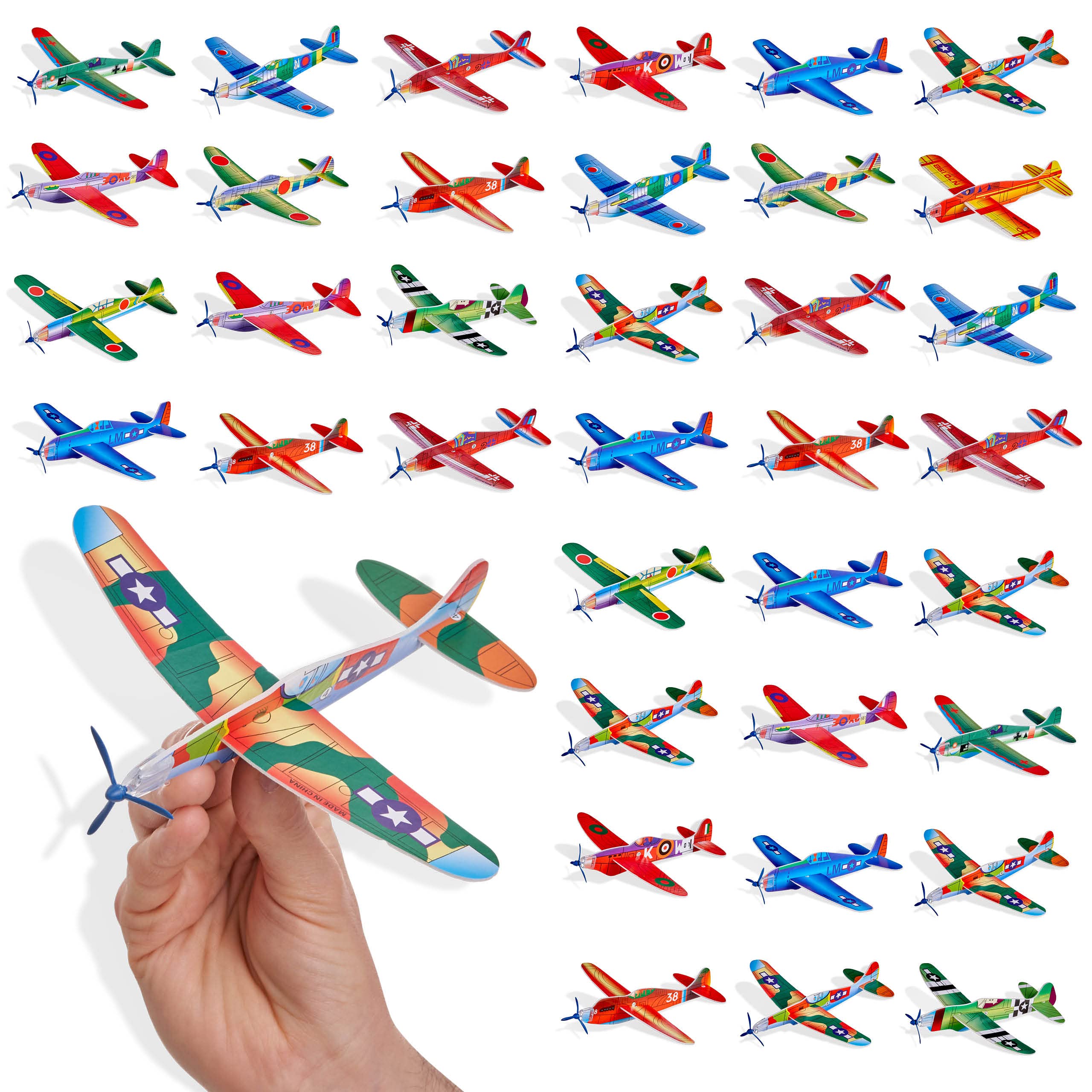 THE TWIDDLERS 48 Flying Gliders Airplane Toys (8