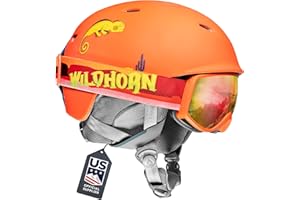 WILDHORN OUTFITTERS Wildhorn Spire Combo Pack Ski Helmet Kids- Snowboard Helmet with Goggles for Toddlers, Boys, & Girls - US Ski Team Official Supplier - Snowboarding Helmet for Kids