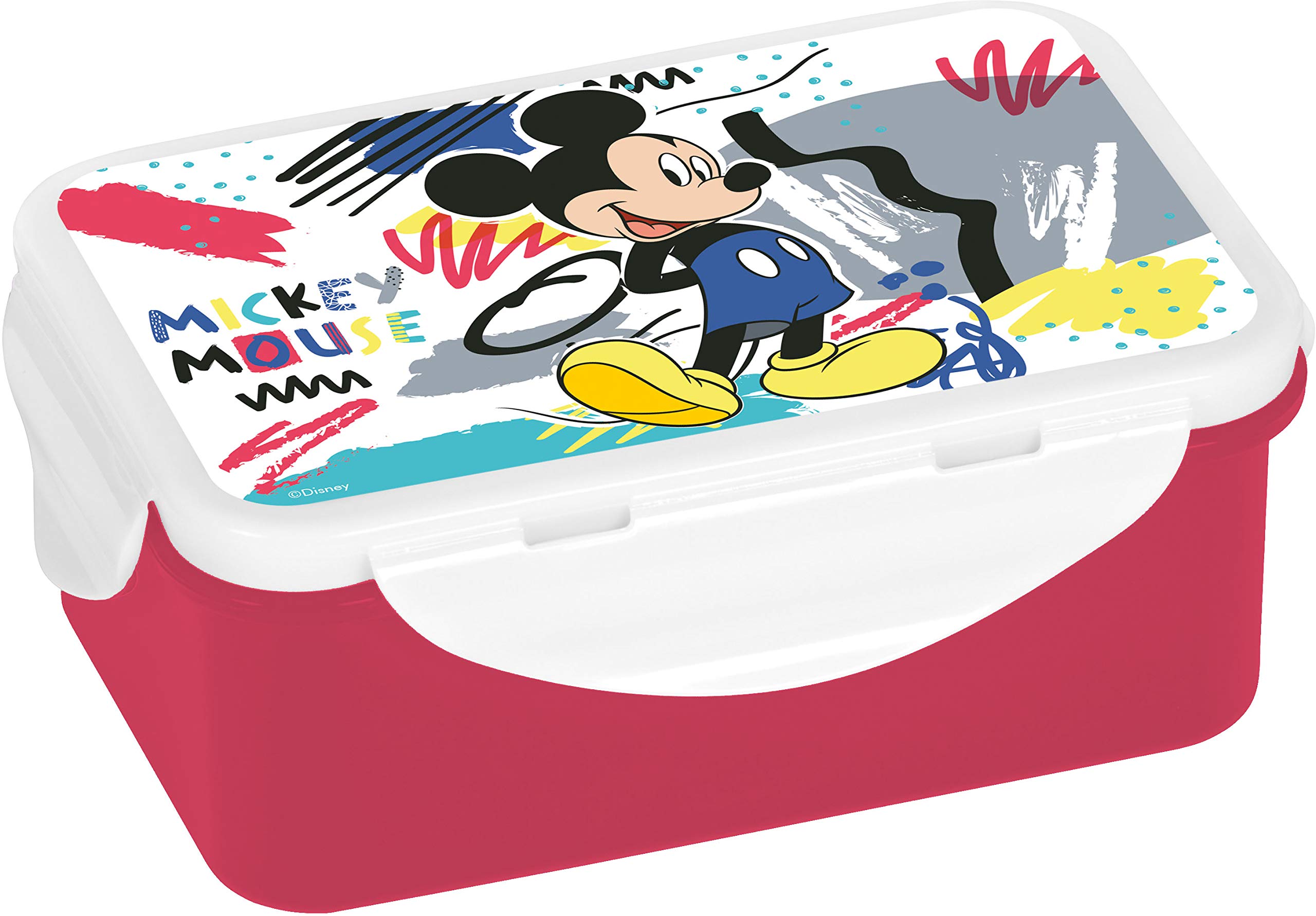 Disney Mickey Mouse Lunch Bag Lunch Box, Lunch Bag, Lunch Box, PP, Multi-Colour 16x10,5x6,5 cm