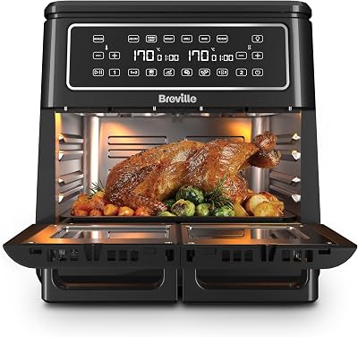 Breville Halo Flexi Air Fryer 11L Dual Zone Digital Oven 2400W VDF130