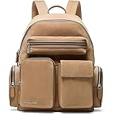 Michael Kors Hudson Cargo Backpack, Nickel-Tone Hardware/Husk