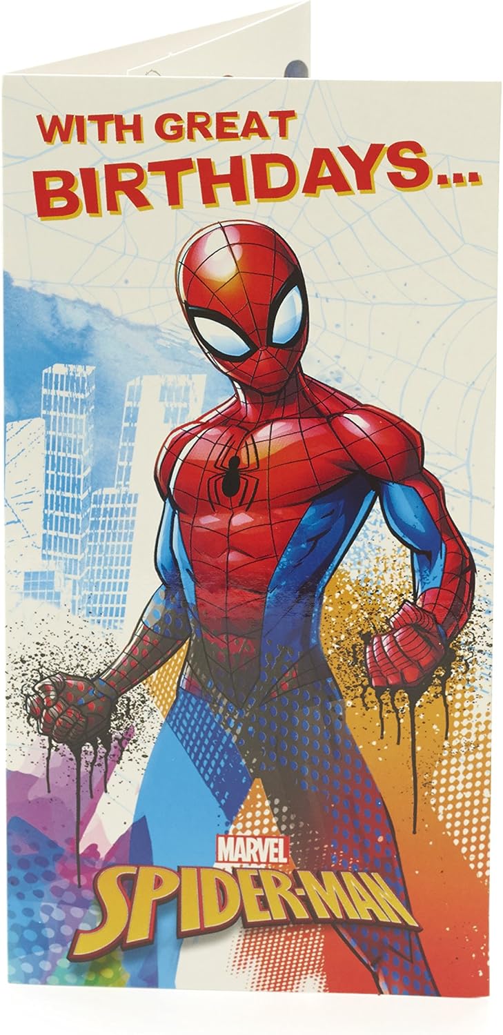 Marvel Spiderman Money Wallet Gift Card Holder, multi, A5