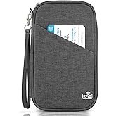 Passport Holder Family, Women RFID Blocking Passport Wallet, Travel Essentials Premium Wallets, Waterproof Passport Holders Bag for Men Traveling, Travel Document Organizer Credit Cards Case