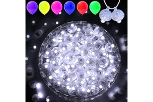 pozzolanas 50PCs Mini Led Lights with Hook, Waterproof Round Tiny Led Light for Party Decorations Neon Party Lights，White
