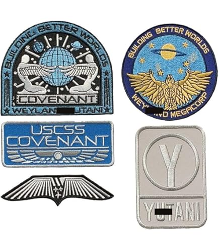 Alien/Aliens / Aliens3 Weyland Nostromo Marine Patch - Juego De 3