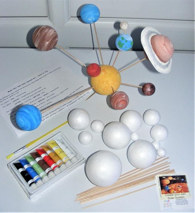 Childrens Make Your Own Solar System Model Science Kit Foam