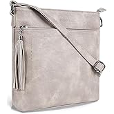 SYTRAH Crossbody Purses for Women, Premium Vagan Leather Crossbody Bag, Adjustable Strap Lightweight Shoulder Bag with Tassel