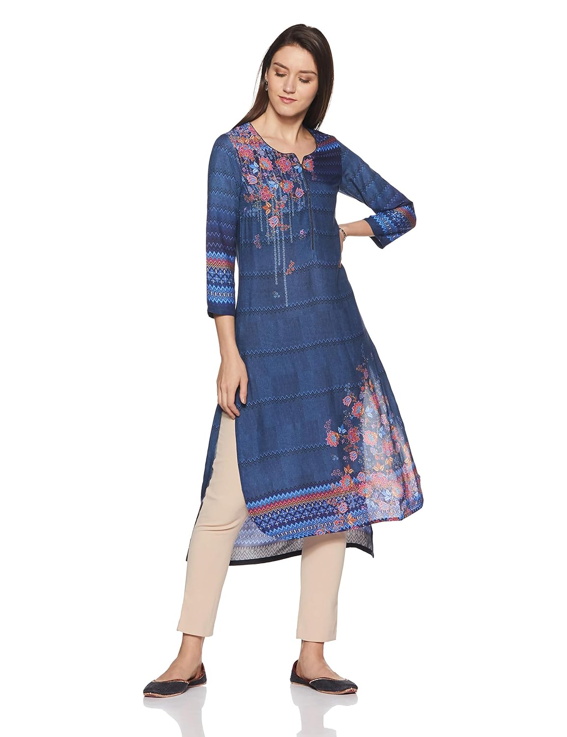 biba denim kurta