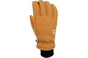 Carhartt mens Insulated Duck/Synthetic Leather Knit Cuff GloveCold Weather Gloves