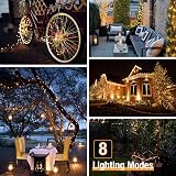 btfarm 56ft Solar String Lights 150 LED Outdoor Copper Wire 8 Modes view 4