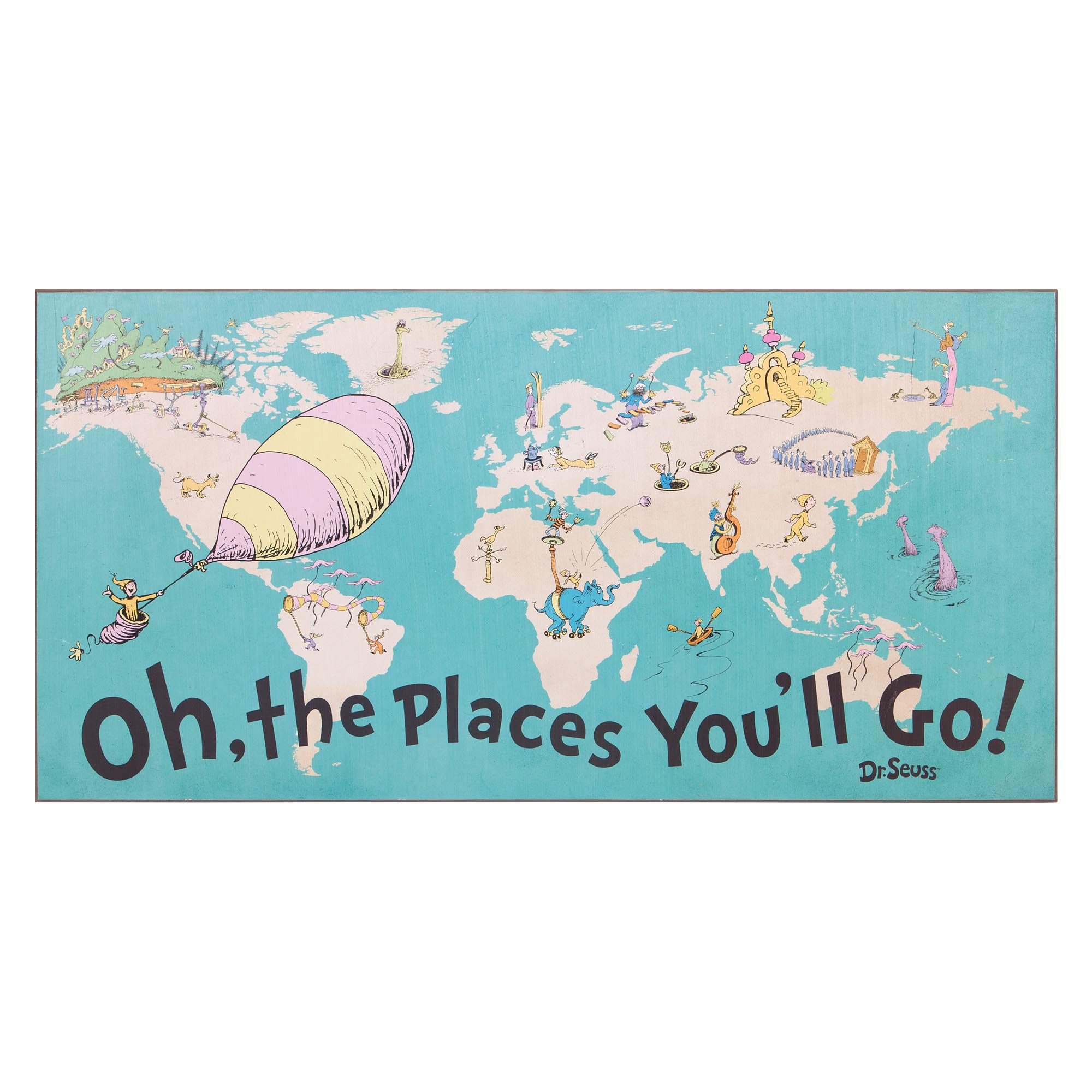 Buy Patton Wall Decor 40x20 Dr. Seuss Colorful Characters Oh The Places