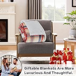 inhand Sherpa Throw Blanket Family-Friendly Brown