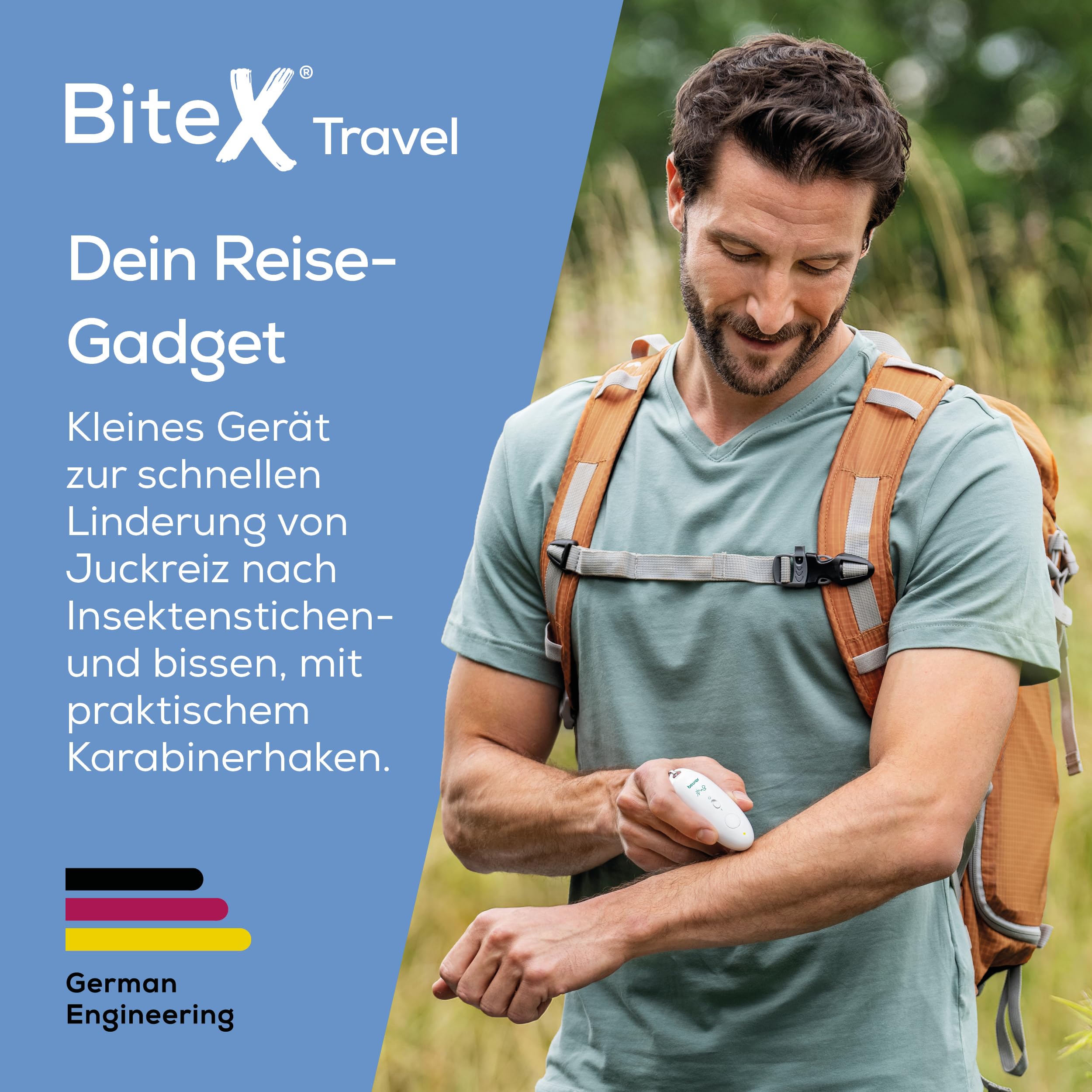 Beurer BiteX Travel Insektenstichheiler BR 10, mit Karabinerhaken 2