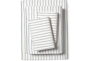 MakeMake Organics Organic Full Size Sheets Set (4 Piece) GOTS Certified Organic Cotton Sheets Full Size Dreamy Soft Fitted, F