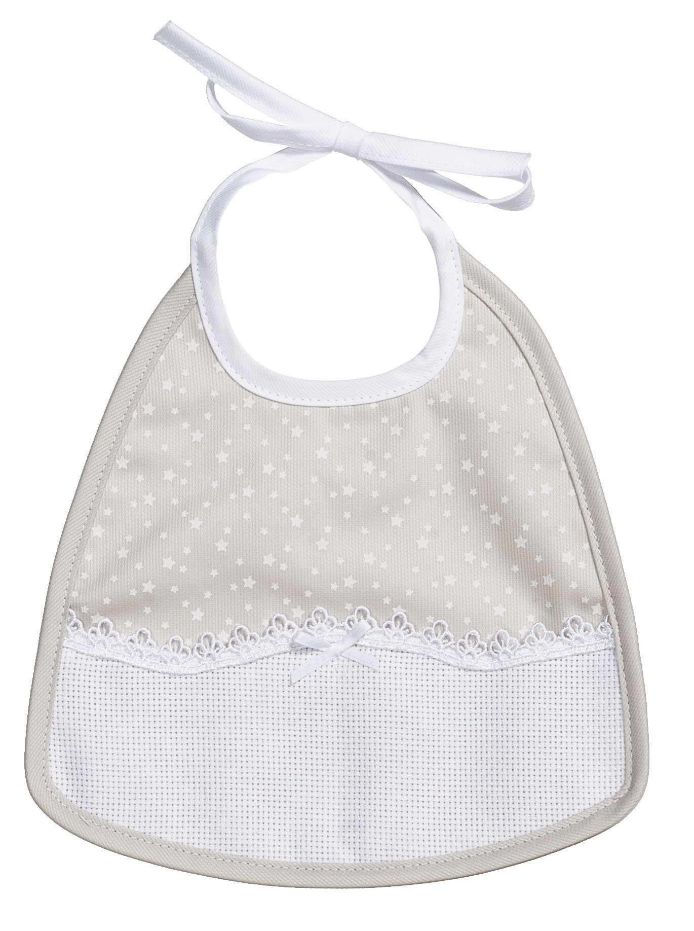 AGOFIL Baby Filet 657T bib, Beige, One Size