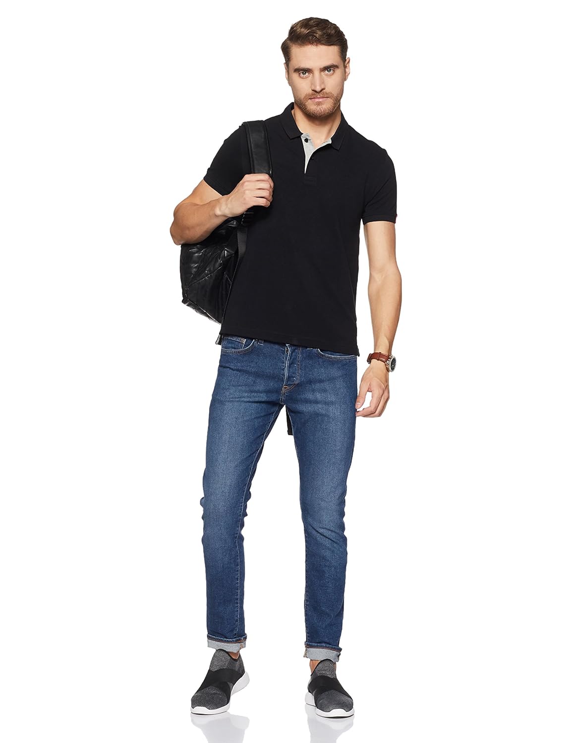 levi's men's plain regular fit polo