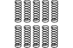 uxcell 30Pcs Compression Spring, 10mm OD, 1.2mm Wire Size, 30mm Free Length, Spring Steel Construction Extended Mechanical Co